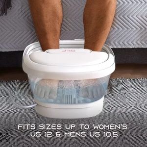 Brand new Tzumi SLF Heated Portable Bubble Bath Foot Massager